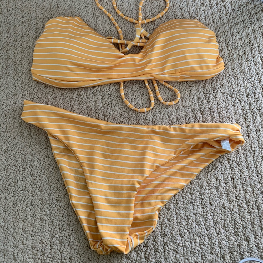 yellow bikini